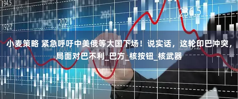 小麦策略 紧急呼吁中美俄等大国下场！说实话，这轮印巴冲突，局面对巴不利_巴方_核按钮_核武器